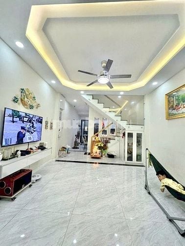 1 SẸC BÀ HOM, 4 TẦNG, HẺM 8M THÔNG, NGAY VÒNG XOAY PHÚ LÂM, 4.3*15