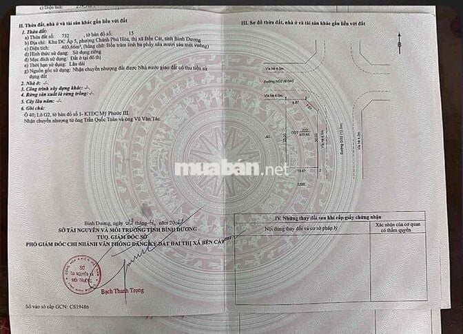Bán Lô Góc 2 mặt tiền kinh doanh đa ngành nghề Phường Chánh Phú Hoà BC