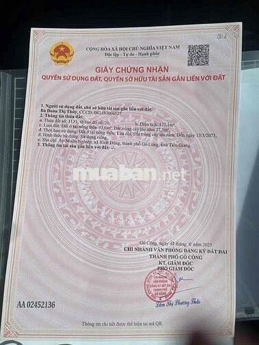 ai có nhu cầu đầu tư đất Tiền Giang alo e