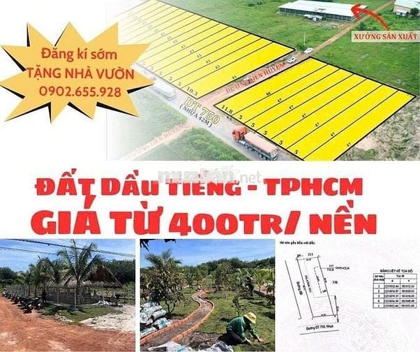 Cần bán đất tặng kèm nhà vườn 250m² - ngay mặt tiền đường 42m