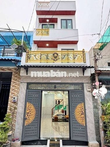 Chợ gò xoài,3 tầng,dt 52m2,hẻm 6m,giá 5.x tỷ