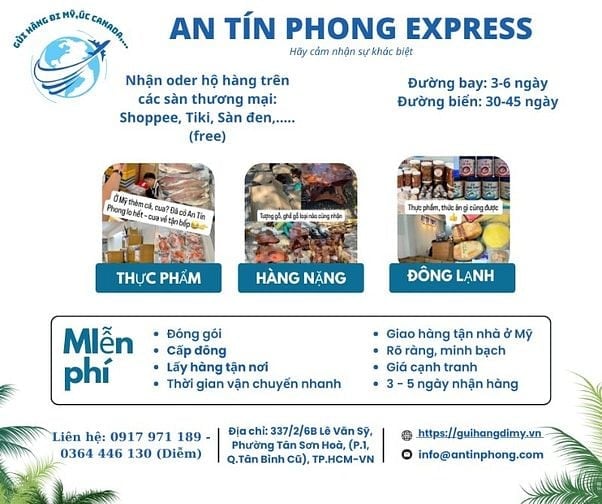 Gửi hàng đi Mỹ chỉ với 135k dường biển - 235k đường bay