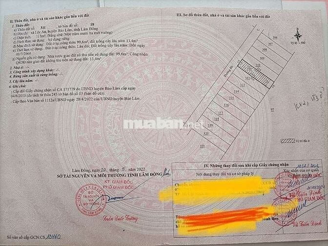 Bán đất bảo lâm,lâm đồng giá rẻ