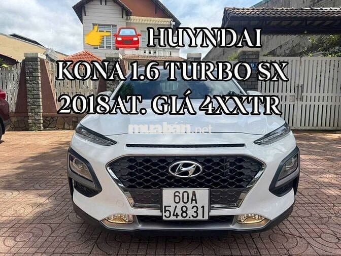HUYNDAI KONA MÁY 1.6 TURBO SX 2018