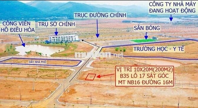 Đất Tái Định Cư VSIP Bình Định, 150m2, 7,5x20 , đường nhựa 16m
