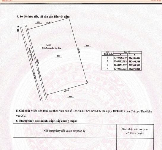 Bán đất khu công nghiệp diện tích 4 ha giá bán 145/usd/m
