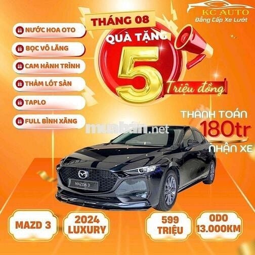 Mazda 3 2024 1.5L Luxury - 13000 km