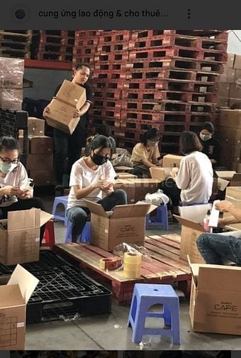 CẦN GẤP 3 NHÂN VIÊN ĐÓNG GÓI DÁN TEM LÀM TẠI CỬA HÀNG HIOWF HÀNH CHÁNH