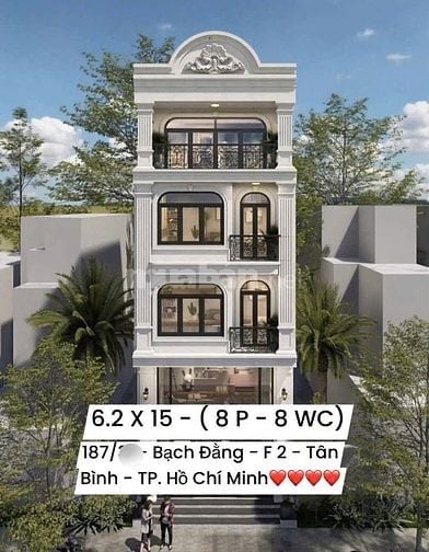 ⭐️Biệt thự 4 lầu ngay Sân bay tuyệt đẹp Cao cấp hẻm xe hơi Bạch Đằng