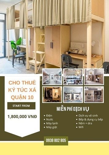 1.8tr/tháng PHÒNG TRỌ 1 NGƯỜI QUẬN 10, QUẬN 1