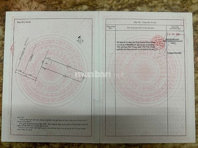 Bán nhà mặt tiền số 35 Khuông Việt phường Phú Trung quận Tân Phú TP Hồ