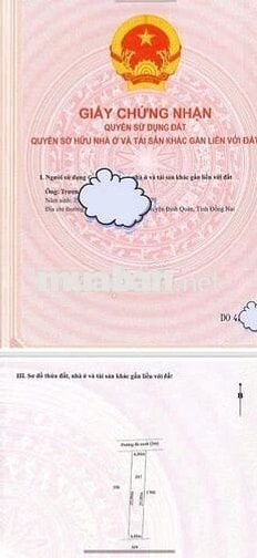 Đất thổ cư 100% phong thủy tốt dễ đầu tư sinh lời- Long An