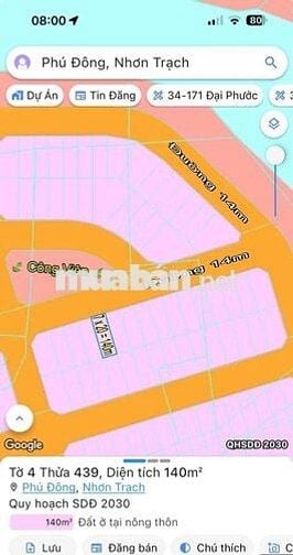 Cần Bán tdc phú Đông Đối Diện Công Viên SHR / Xây Dựng Tự Do