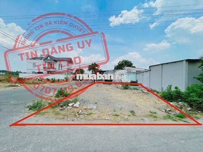 CHỦ NGỘP BÁN GẤP 300TR 258M2 ĐẤT MẶT TIỀN NHỰA LƯU KHAI HỒNG TT CỦ CHI
