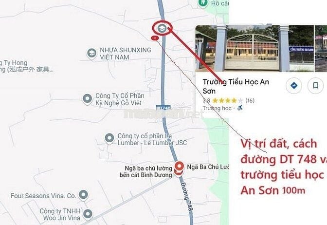 Bán 396m2 đất gần trường tiểu học và công ty