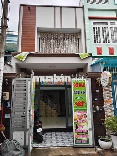 nhà 4x15m 1 trệt 1 lửng 2 phòng ngủ 2wc hẻm 6m thông buôn bán nhỏ ok