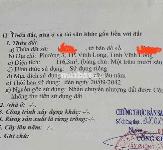 Cần ra đất khu T&T Thành phố Vĩnh Long
