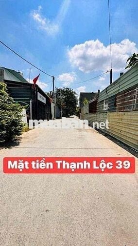 tôi chính chủ cần bán gấp lô đất mặt tiền Thạnh Lộc 39 quận 12