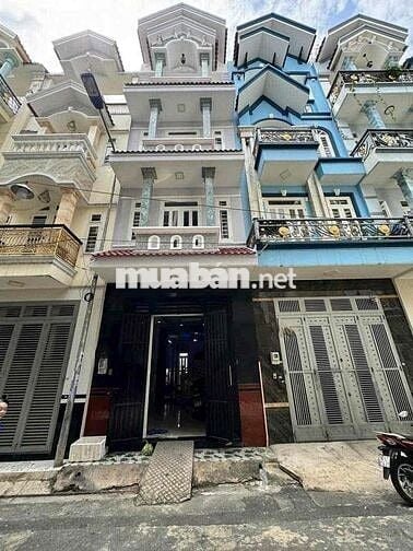 nhà 1 trệt 3 lầu 4 phòng ngủ 5wc sân thượng, hẻm mã lò