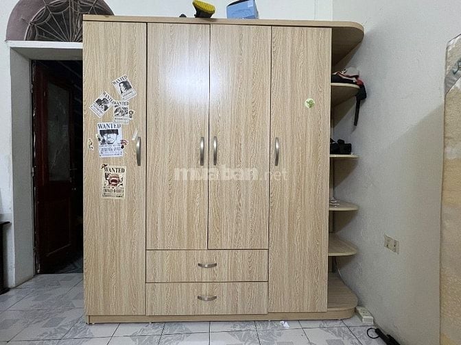 Bộ tủ tường MDF + bàn học + bàn làm việc