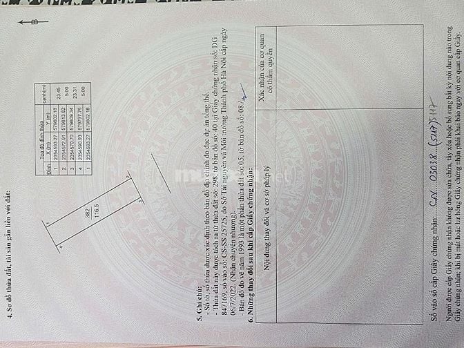 BÁN 118m LÔ ĐẤT ĐẸP TẠI THÔN PHÚ NINH - MINH PHÚ - SÓC SƠN 