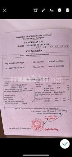 Mời mua nhà hẻm 3,5m Nguyễn Tiều La, 3 tầng ngang 3x9m giá 4,1 tỷ