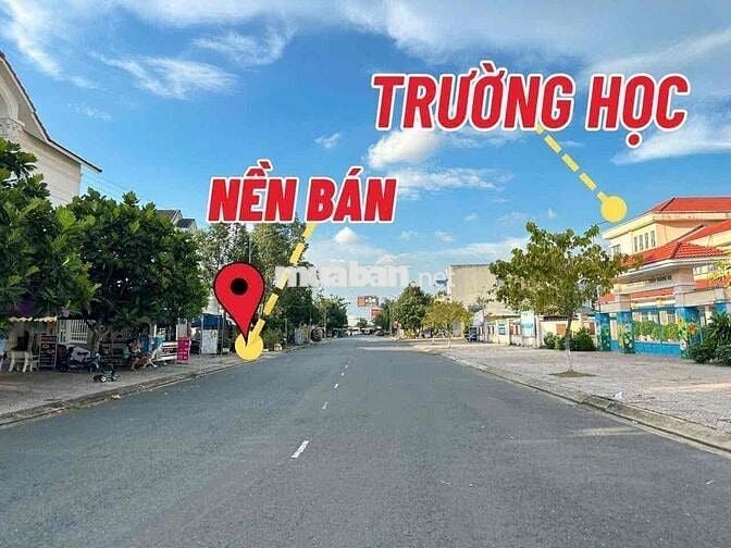 Nền đường số 3 Khu Văn Hoá Tây đô đối diện trường học
