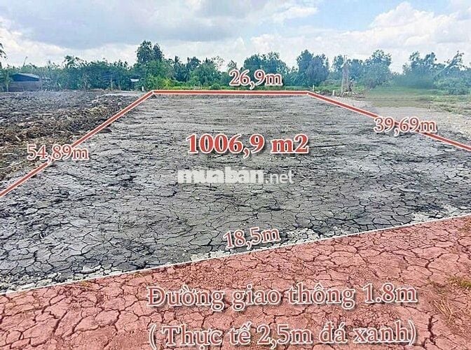 1000m2 Vườn,600tr ,ĐƯỜNG ÔTÔ , TÂN TRỤ LONG AN