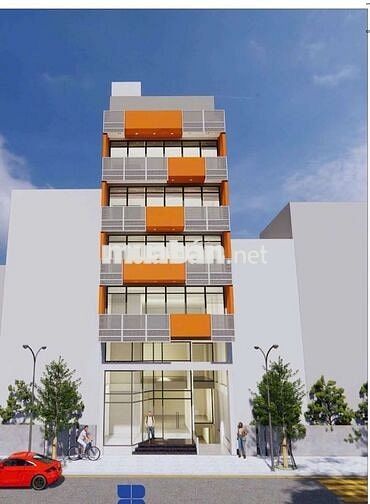 Tòa vp mới xây 100% 2a Trương Công Định, dt. 8,5x17m 1 hầm 7 lầu st.