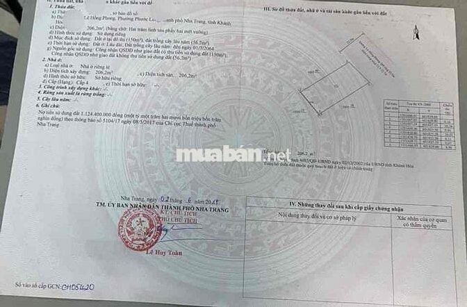 Bán Đất Ngang 10m Đường  Lê Hồng Phong Nha Trang Đã Có Sổ Hồng Riêng