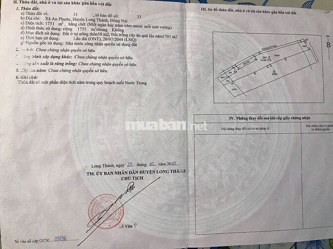 CHÍNH CHỦ BÁN ĐẤT KÈM NHÀ DIỆN TÍCH RỘNG LÊN ĐẾN 1.617m2 MẶT TIỀN QL51