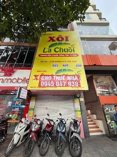 Cho thuê nhà mặt tiền đường 3/2 giá cực ưu đãi