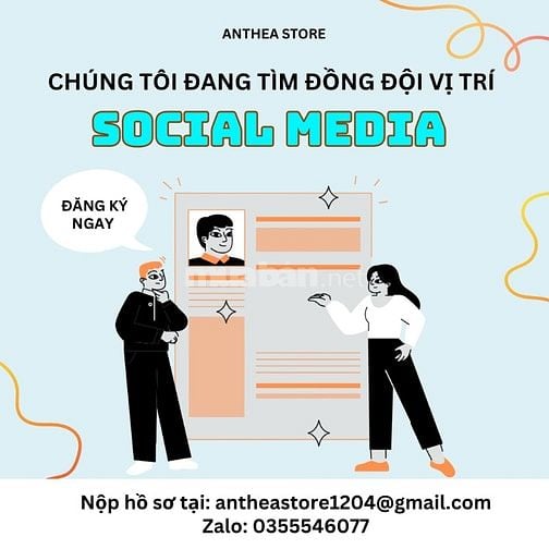 Tìm đồng đội vị trí Social Media