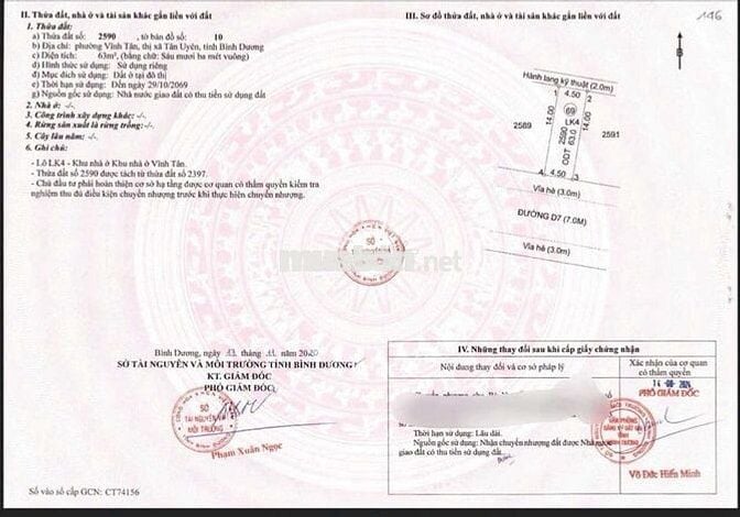 Chính chủ ngộp ra gấp Lô đất đẹp tại Vĩnh Tân