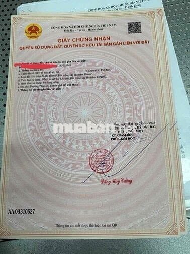 TÔI CHỈNH CHỦ CẦN BÁN LÔ ĐẤT ĐƯỜNG NHỰA 5M  KẾ BÊN KDC KINH OANH