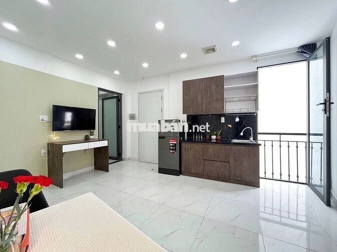 CĂN 1PN FULL NỘI THẤT HIỆN ĐẠI CÓ BANCOL NGAY KHU VẠN KIẾP