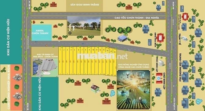 Đất giá rẻ 250m2 gần cao tốc , đường nhựa liên xã 8m ,chợ Minh Lập 2km