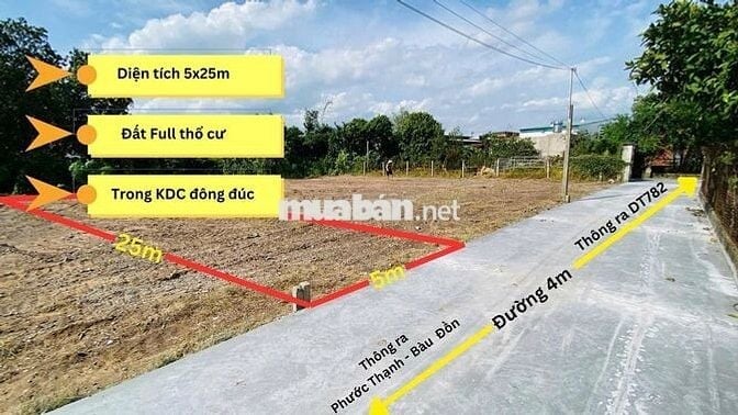 FULL THỔ CƯ – GẦN KCN 5X24 560 TRIỆU