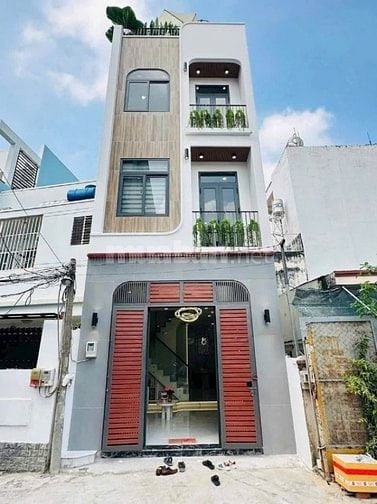 Chủ cần bán nhà 48m2 Lê Trực xây 1 trệt 2 lầu. Hẻm 4m hơn, sổ hồng