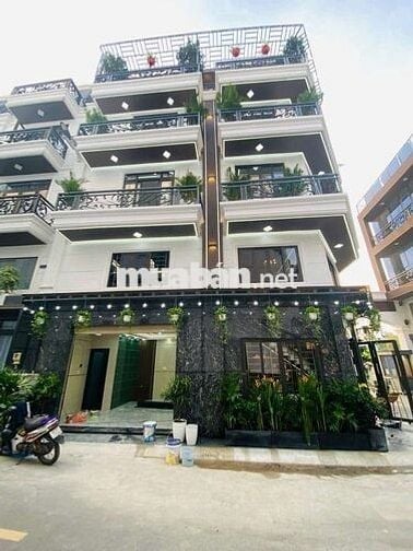 Nhà lô góc KDC đồng bộ Thạnh Xuân, Q12, DT 50m2, 5 tầng, nội thất đẹp