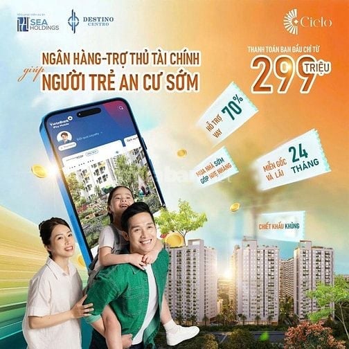 Căn hộ Destino Centro gần Trung Tâm  Bình Chánh - Tổng Giá Từ 1,55 tỷ 