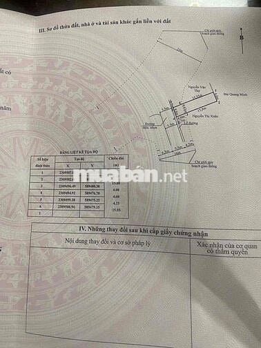 Mặt đường Lương Quán, Nam Sơn, An Dương- 90,7m- ngang 4,6m