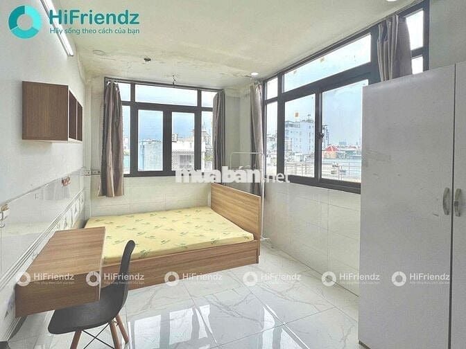Phòng trọ gần cầu chữ Y rộng 25m2 full nội thất cửa sổ trời lớn