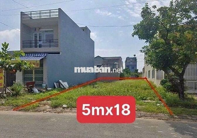 Đất nền full thổ cư 90m2, SHR, MT 14m, KDC Cầu Xáng, Giá 1ty350