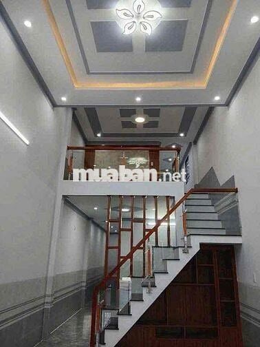 Nhà lầu SR thổ cư 3PN hẻm xe hơi thông 2tỷ1