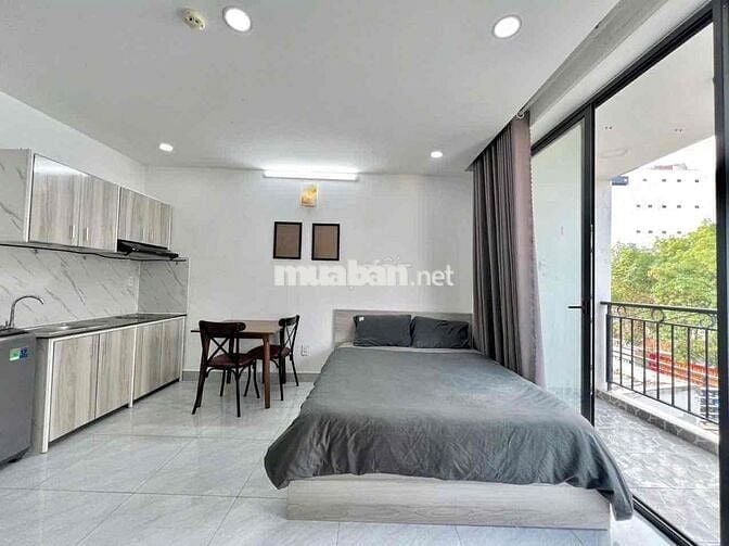 STUDIO BAN CÔNG FULL NỘI THẤT BAO MỚI NHA MN