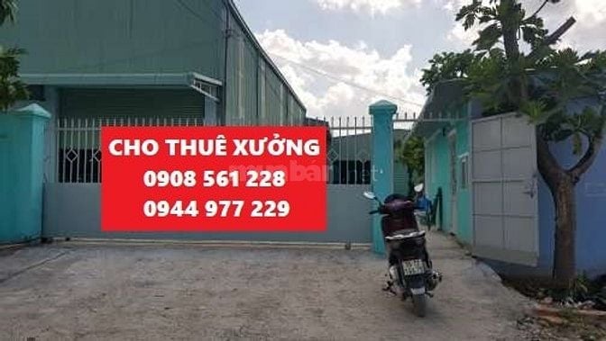 Nhà xưởng cho thuê phường an phú đông quận 12 dt: 2000m giá 110 triêu
