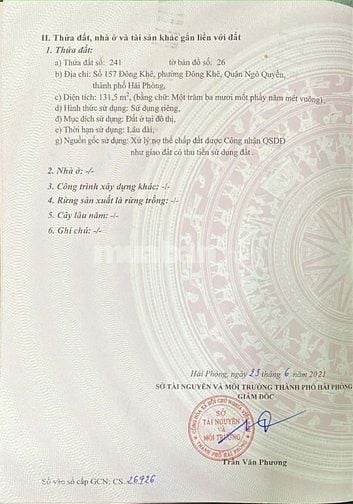 Bán nhà mặt đường, cách đường quy hoạch 34,5m