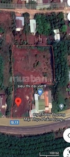Đất Mặt tiền Quốc Lộ 13 xã Lộc Tấn, Lộc Ninh Bình Phước 5300m2, 12,5tỷ