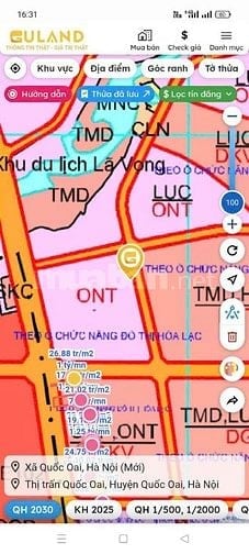 Đầu tư đất phân lô Hòa Lạc - sổ đỏ sẵn giao dịch - giá tốt